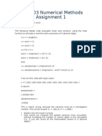 KE36903 Numerical Methods Assignment 1: Question No. 1