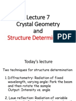 Crystal Geometry And: Structure Determination