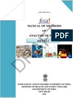 METALS Analysis FSSAI Manual