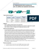 CCNA 11.4.2.6 Lab - Managing Router Configuration Files With Terminal Emulation Software