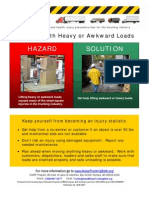 Hazard Solution: Get Help With Heavy or Awkward Loads