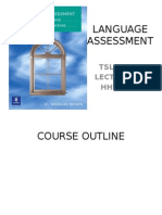 Language Assessment: Tsl3112 Hhyeoh