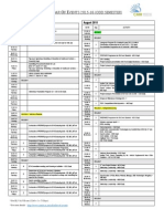 Alendar F Vents 2015-16 (Odd Semester) : July 2015 August 2015