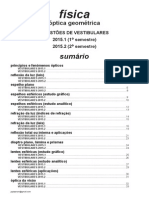 Física - Óptica Geométrica - Questões de Vestibulares de 2015 PDF