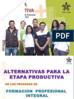 Modalidades Etapa Productiva