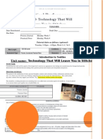 Home Ec Year 10 - Technology That Will Leave You in Stitches