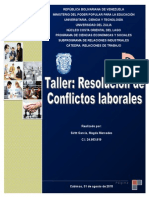 Taller de Resolución de Conflictos Laborales