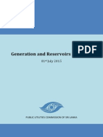 Generation and Reservoirs Statistics: 01 July 2015