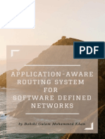 Application Aware Routing System (A2RS) For Software Defined Networks