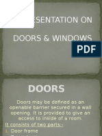 A Presentation On Doors & Windows