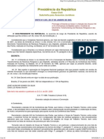 Decreto Federal 4581-2003 - Controle de Movimento Transfronteiriços de Resíduos Sólidos e Depósitos