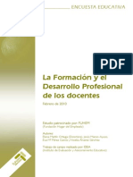 Encuesta Formacion y Desarrollo Profesional Docente - FUHEM - 2010