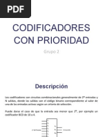 Codificador Con Prioridad y Descripción en VHDL