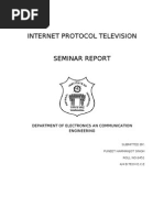 Internet Protocol Television Seminar Report