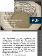 Procedimientos de Calibracion de Termocuplas