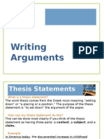 CSC Writing Arguments