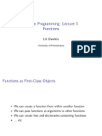 Python Programming: Lecture 3 Functions: Lili Dworkin