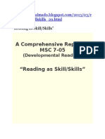 A Comprehensive Report in MSC 7-05: (Developmental Reading)