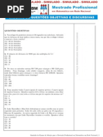 Simulado 1 - PROFMAT