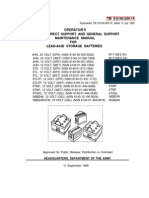 Lead - Acid Battery Maintenance Manual Sept.1998 133 Pages TM-9-6140-200-14