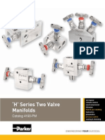 H' Series Two Valve Manifolds: Catalog 4190-PM