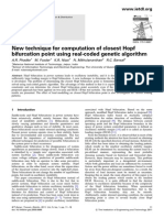 New Technique For Computation of Closest Hopf Bifurcation Point Using Real-Coded Genetic Algorithm