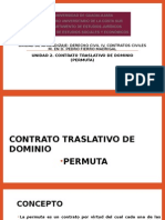 Contrato Traslativo de Dominio: Permuta