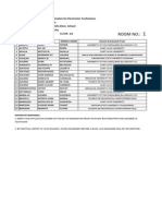 Electronics Technician 10-2015 Room Assignment