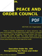 Local Peace Council and Economic Zones