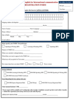 TOEIC Registration Form New 2014 PDF