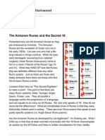 The Armanen Runes and The Sacred 18