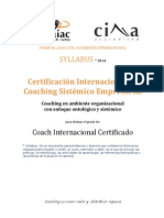 1 - Syllabus - Aiac - 2013 - Plan de Estudios de La Certificación en Coaching