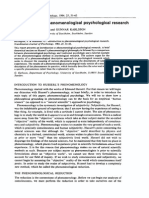 Introduction To Phenomenological Psychological Research: Karlsson