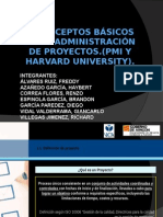 Administracion de Proyectos (Pmi, Harvard)