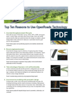 Top Ten Reasons To Use Openroads Technology: 1. Use Data Throughout Project Life-Cycle