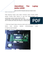 Cara Membersihkan Fan Laptop TOSHIBA Satelite L645D PDF