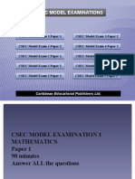 Mathematics Model Exam Vol-2 PPT Design