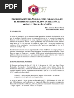 Discriminación Del Marido Como Carga Legal