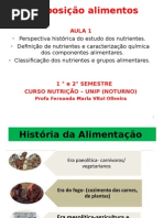 Aula 1 - Perspectiva Histórica Do Estudo Dos Nutrientes