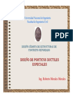 Diseño de Pórticos Ductiles Especiales - Ing Roberto Morales Morales