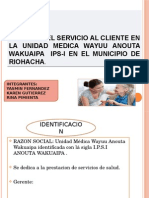 Analisis Del Servicio Al Cliente en La Unidad