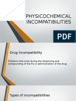 Physicochemical Incompatibilities