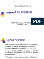 Computer Architecture Number Representations