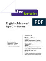 Brain HSC ENGLISH Advanced Modules Paper July 2014