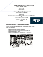 Part I - Seismic Retrofit of Critical Piping Systems