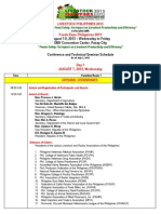 Livestock Conference Schedule 