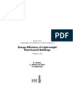 Energy Efficiency of Light Weight Steel Structures