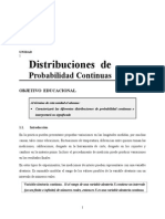 1 Distribuciones de Probabilidad Continuas