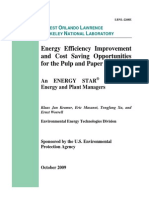 Energy Efficiency Improvement Cost Saving Opportunities