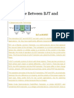 Diff BTWN MOSFET and BJT